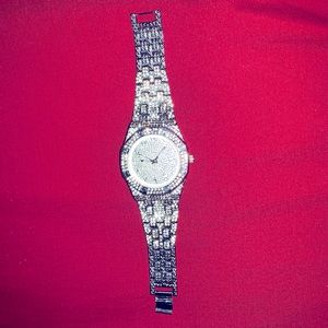 COPY - Iced out silver watch